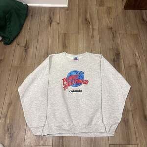 Vintage 90s Planet Hollywood Orlando Florida White Sweatshirt L